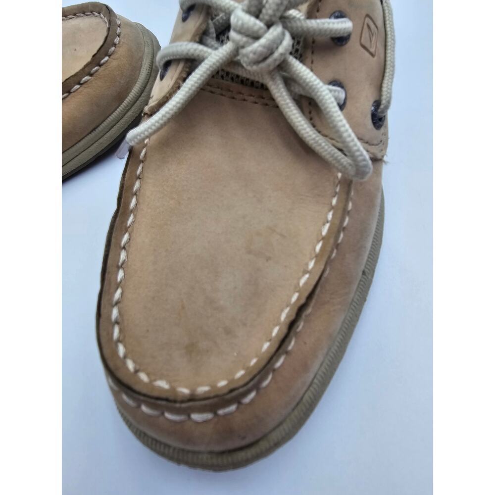 Sperry Girl's Size 1M Intrepid Tan Boat Shoes - Picture 3 of 11
